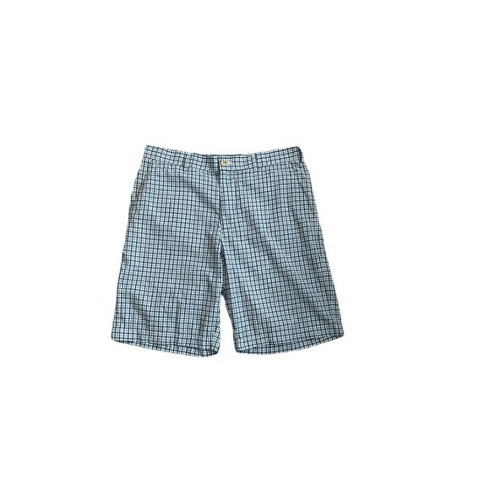 Peter Millar Crown Sport Plaid Seersucker Golf Shorts Size 32‎